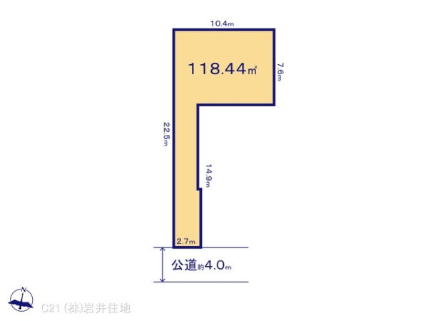 越谷市東大沢３丁目の土地
