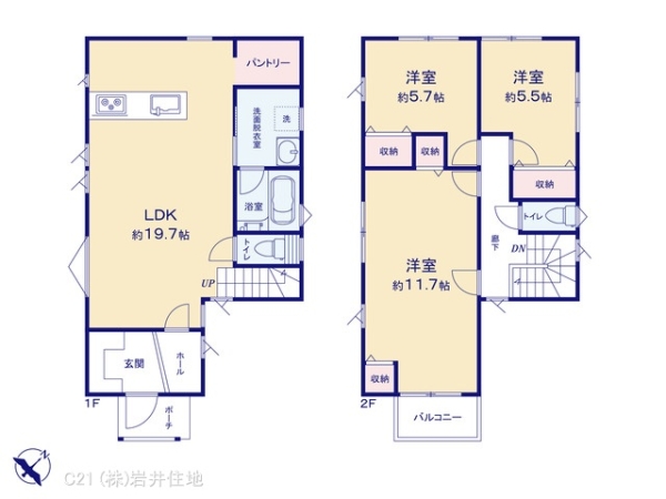 越谷市東大沢２丁目の新築一戸建