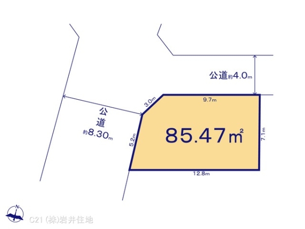 越谷市東大沢３丁目の土地