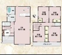 越谷市新築建て駐車場２台可　A