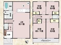越谷市新築建て駐車場２台可　G