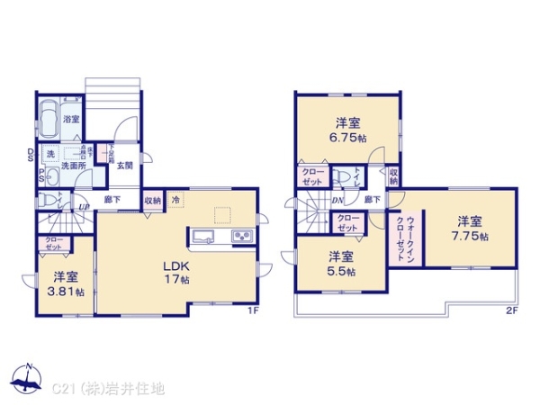越谷市伊原２丁目の新築一戸建