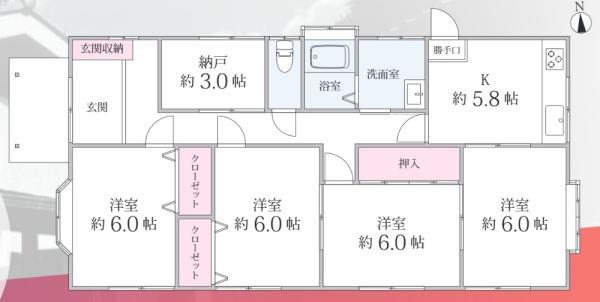 八王子市川口町　平屋建て