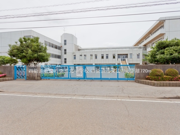 四街道市栗山の土地(四街道市立四街道北中学校)