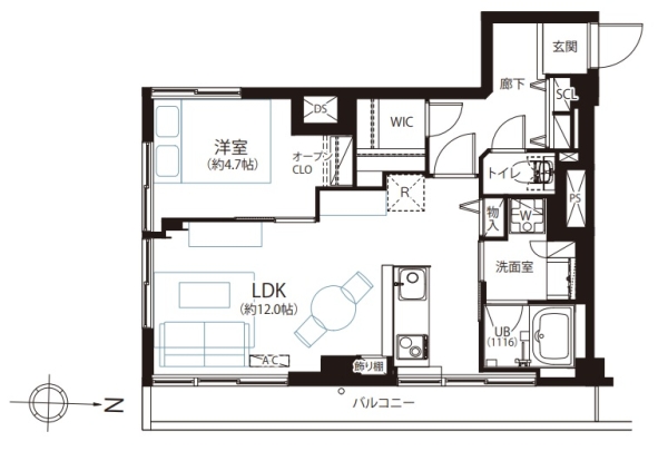 第15宮庭マンション(間取り)
