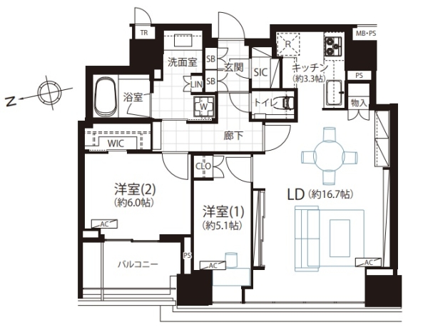 クラッシィタワー新宿御苑