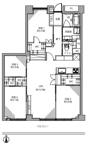 日商岩井大岡山第2マンション B棟