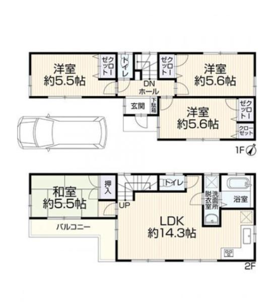 東久留米市下里5丁目　中古戸建