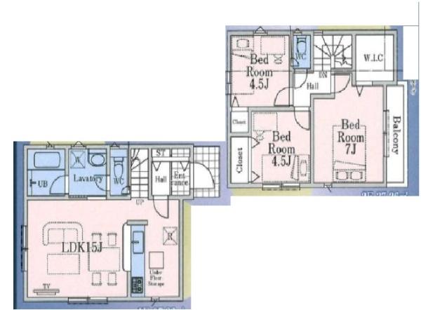 東久留米市滝山2丁目　全３棟　1号棟　新築戸建