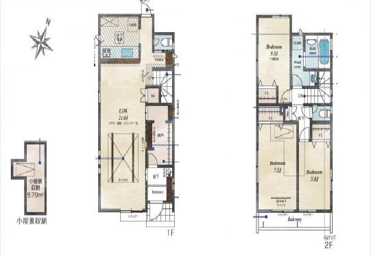 東久留米市小山5丁目　全5棟　3号棟　新築一戸建