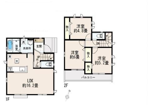 東久留米市野火止2丁目　全1棟　新築一戸建