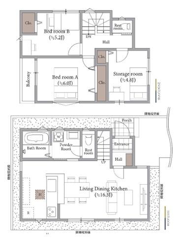 東久留米市前沢4丁目　全3棟　1号棟　新築一戸建