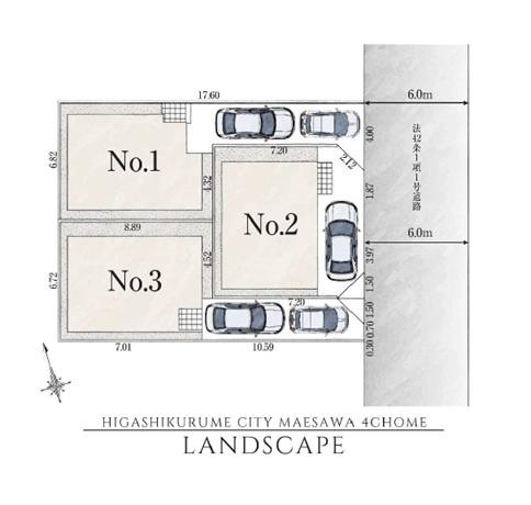 東久留米市前沢4丁目　全3棟　2号棟　新築一戸建