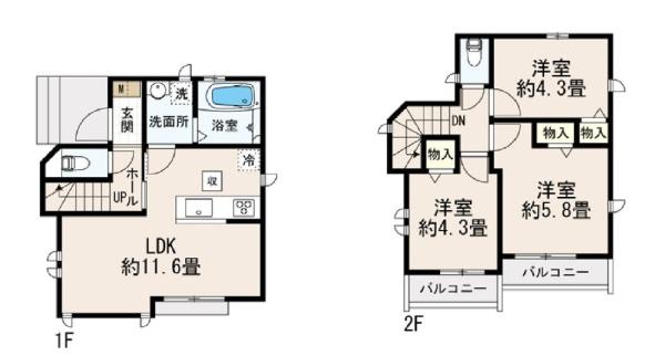 東久留米市南沢1丁目　全1棟　新築一戸建