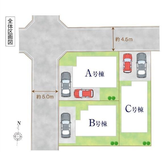 東久留米市南沢5丁目　全3棟　A号棟　新築一戸建