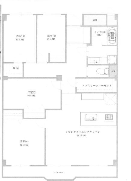市川パークハイツＢ棟