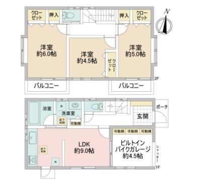 千葉市稲毛区園生町の中古一戸建