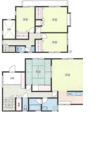千葉市花見川区横戸町の中古一戸建て(間取り)