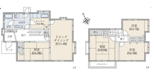 千葉市花見川区犢橋町の中古一戸建て