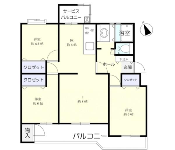 八千代台パークハイツ　３階