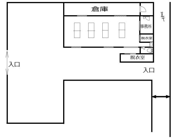 卓球館八街・事務所付き・倉庫・216坪　700万
