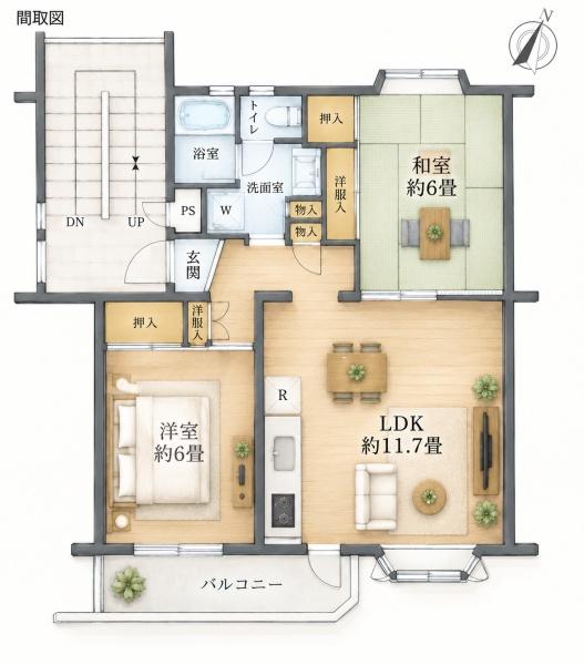 東急ドエル新検見川ビレジ２号棟・403・690万