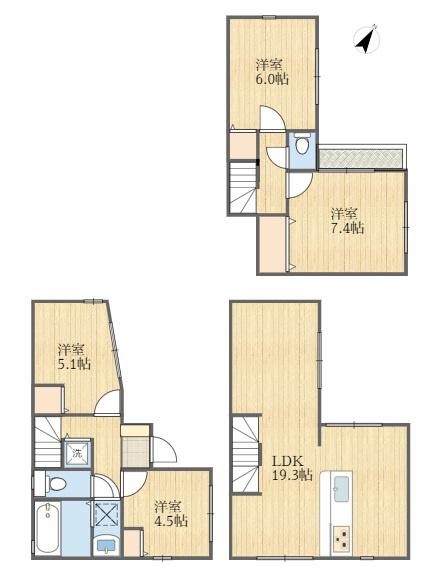 川崎市多摩区枡形５丁目新築戸建B号棟