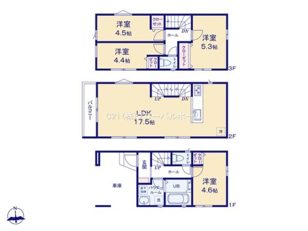 川崎市多摩区宿河原４丁目新築戸建C号棟