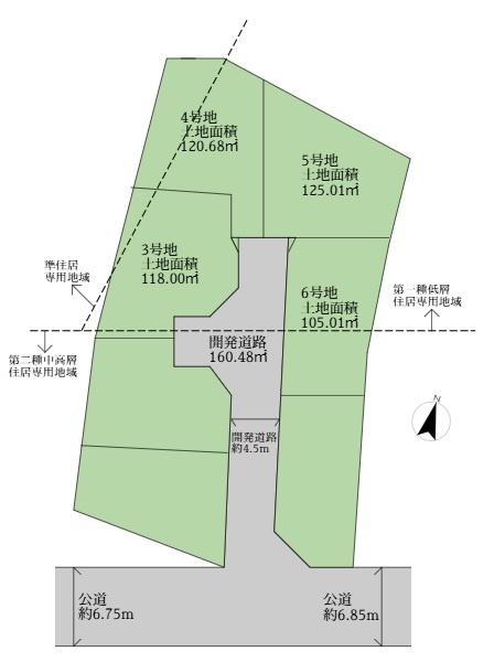 稲城市東長沼建築条件なし売地５号地