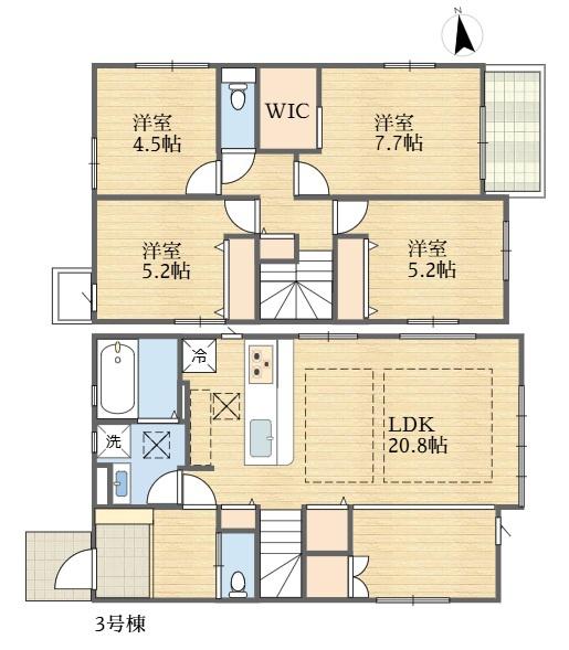 多摩市永山２丁目新築戸建３号棟