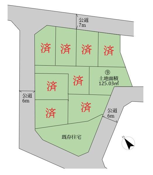 稲城市大丸建築条件無し売地