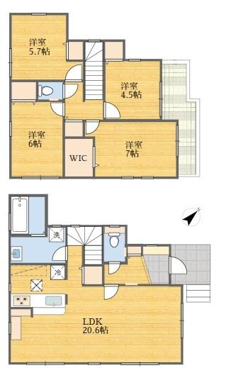 稲城市平尾2丁目新築戸建1号棟