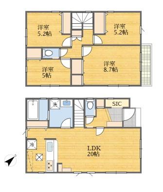 稲城市平尾2丁目新築戸建2号棟