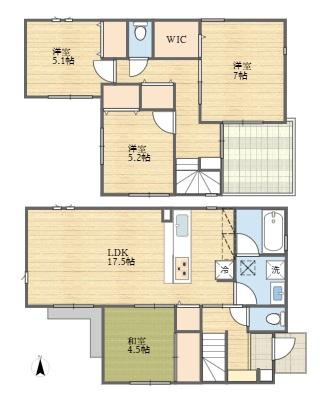 稲城市東長沼新築戸建１号棟