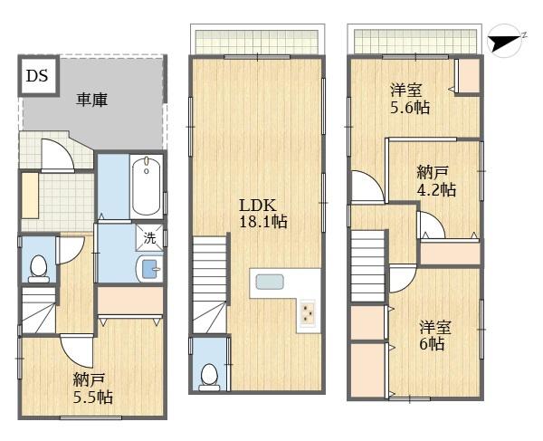 川崎市多摩区中野島６丁目新築戸建１号棟