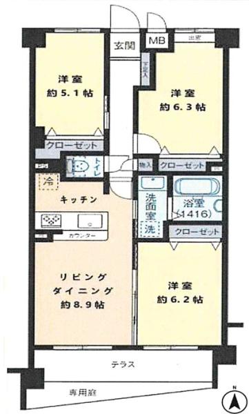 ダイアパレスリバーサイド府中是政