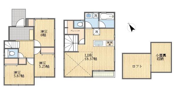 稲城市大丸新築戸建３号棟
