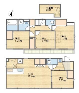 稲城市東長沼新築戸建１号棟