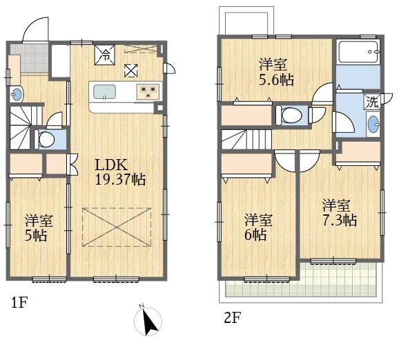 稲城市大丸新築戸建1号棟