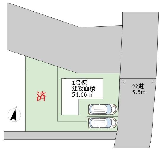 稲城市矢野口新築戸建1号棟(区画図)