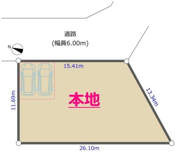八王子市七国六丁目建築条件無し売地