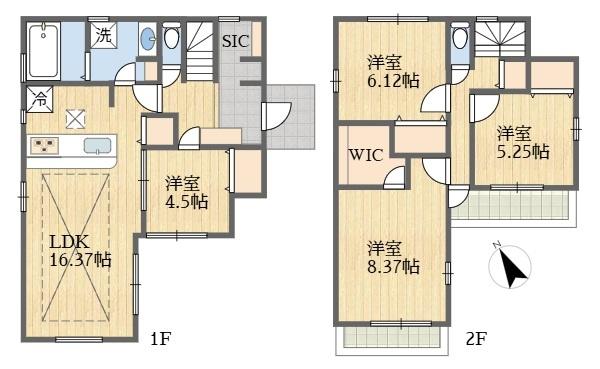 稲城市若葉台１丁目新築戸建１号棟