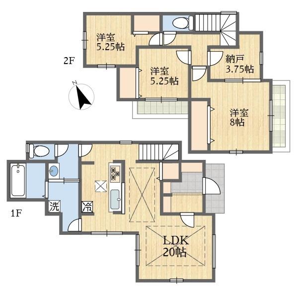 稲城市若葉台１丁目新築戸建３号棟