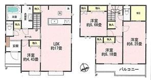 稲城市大丸新築戸建A号棟　カースペース２台分