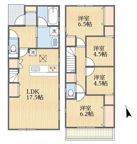 稲城市押立新築戸建１号棟　太陽光システム搭載　４LDK