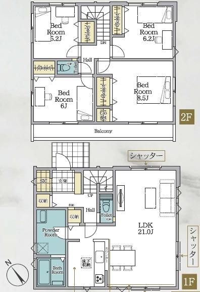 多摩区菅馬場　新築戸建　４LDK　ZEH水準省エネ住宅