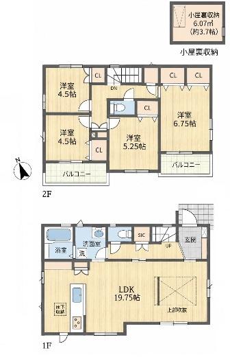 稲城市東長沼新築戸建　７号棟　完成済み
