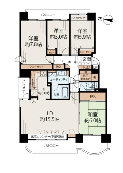 モン・レーブ新道東イーストタワー