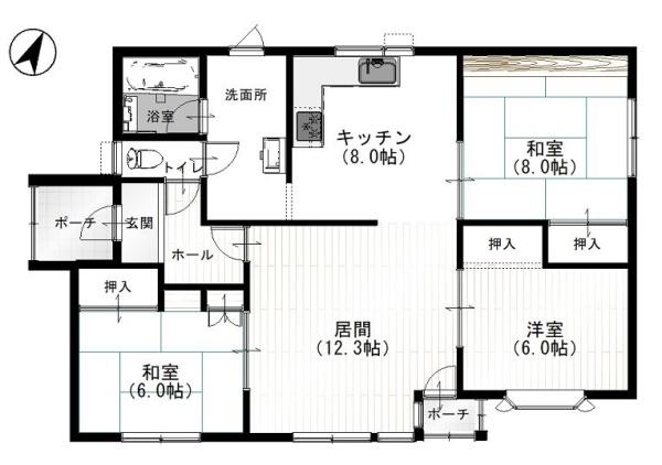 新得町屈足緑町2丁目　中古平屋住宅