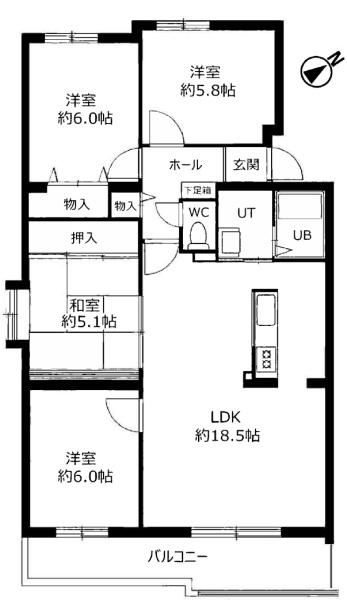 エメラルドグリーン白石中央